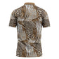 African Wild Animal Skins Zipper Polo Shirt Leopard Pattern