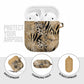 African Wild Animal Skins AirPods Case Zebra Tiger Leopard Mix Skin