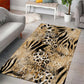 African Wild Animal Skins Area Rug Zebra Tiger Leopard Mix Skin - African Pride