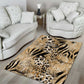 African Wild Animal Skins Area Rug Zebra Tiger Leopard Mix Skin - African Pride