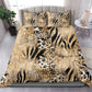 African Wild Animal Skins Bedding Set Zebra Tiger Leopard Mix Skin - African Pride