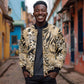 African Wild Animal Skins Bomber Jacket Zebra Tiger Leopard Mix Skin - African Pride