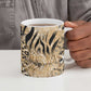 African Wild Animal Skins Ceramic Mug Zebra Tiger Leopard Mix Skin