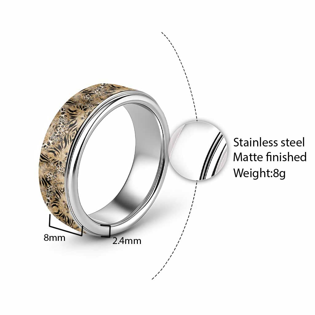 African Wild Animal Skins Classic Ring Zebra Tiger Leopard Mix Skin - African Pride