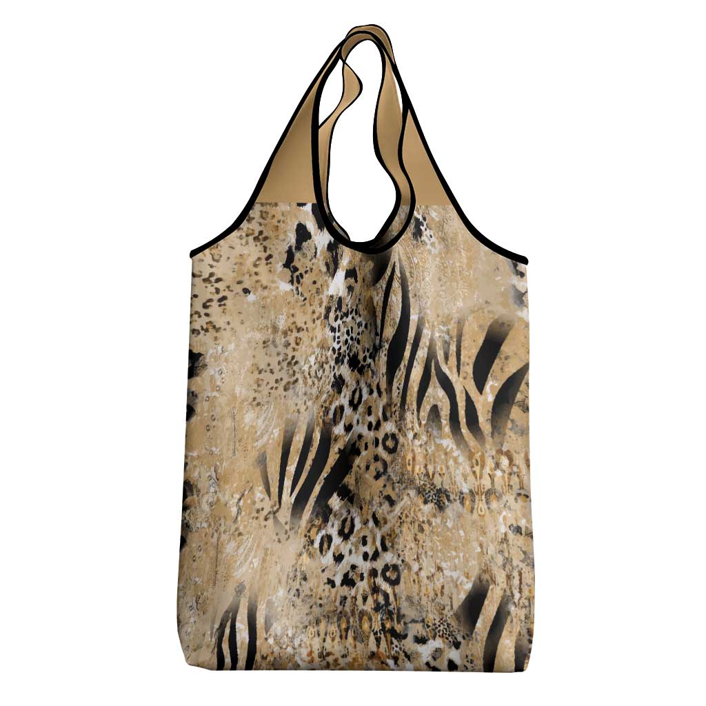 African Wild Animal Skins Grocery Bag Zebra Tiger Leopard Mix Skin - African Pride