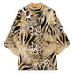 African Wild Animal Skins Kimono Zebra Tiger Leopard Mix Skin