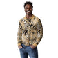 African Wild Animal Skins Long Sleeve Polo Shirt Zebra Tiger Leopard Mix Skin - African Pride