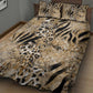 African Wild Animal Skins Quilt Bed Set Zebra Tiger Leopard Mix Skin - African Pride