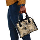 African Wild Animal Skins Shoulder Handbag Zebra Tiger Leopard Mix Skin - African Pride