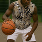 African Wild Animal Skins Sleeveless Zip Hoodie Zebra Tiger Leopard Mix Skin - African Pride