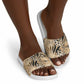 African Wild Animal Skins Slide Sandals Zebra Tiger Leopard Mix Skin