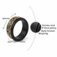African Wild Animal Skins Spinner Ring Zebra Tiger Leopard Mix Skin - African Pride