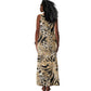 African Wild Animal Skins Tank Maxi Dress Zebra Tiger Leopard Mix Skin - African Pride