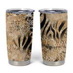African Wild Animal Skins Tumbler Cup Zebra Tiger Leopard Mix Skin - African Pride