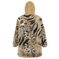 African Wild Animal Skins Wearable Blanket Hoodie Zebra Tiger Leopard Mix Skin - African Pride
