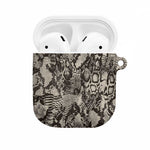 African Wild Animal Skins AirPods Case Snake and Crocodile Mix Skin