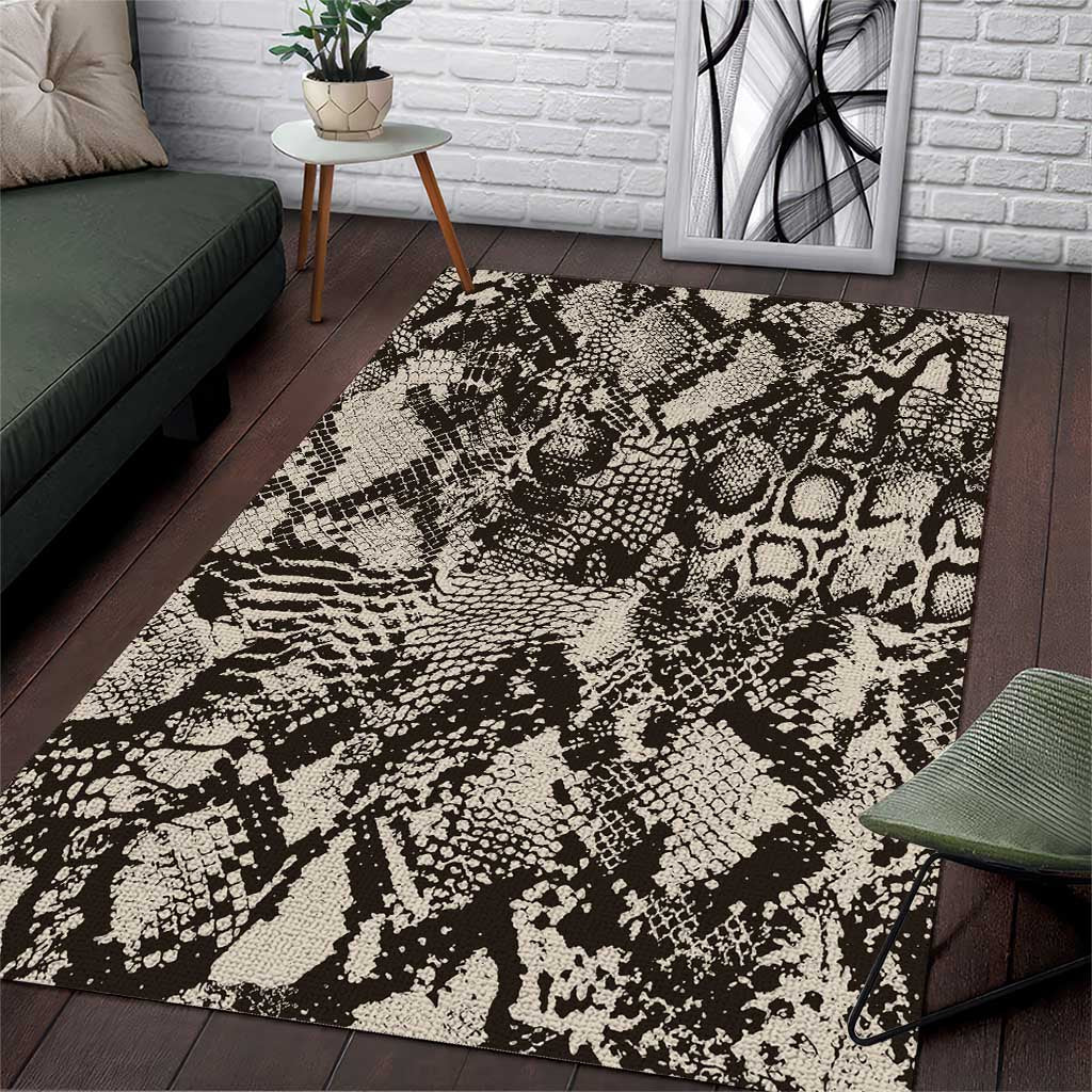 African Wild Animal Skins Area Rug Snake and Crocodile Mix Skin - African Pride