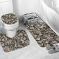 African Wild Animal Skins Bathroom Set Snake and Crocodile Mix Skin