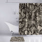 African Wild Animal Skins Bathroom Set Snake and Crocodile Mix Skin
