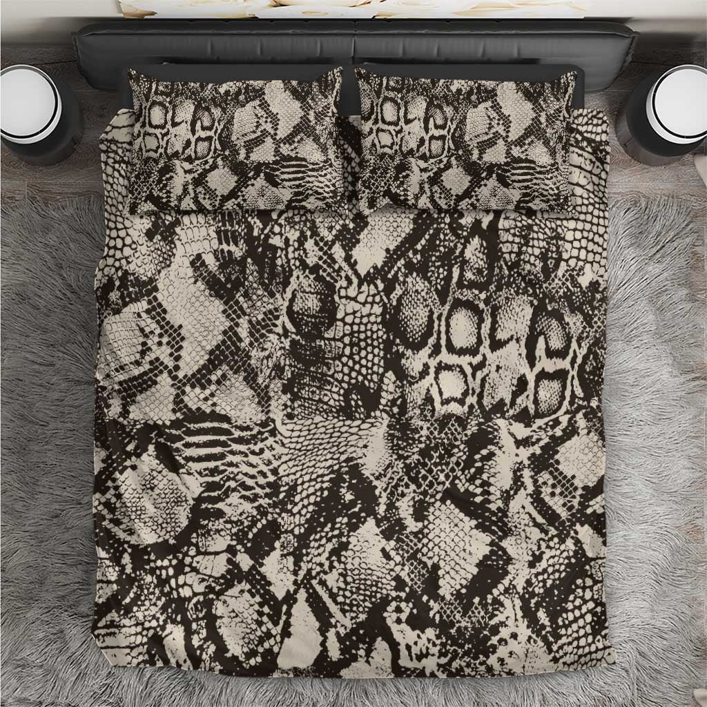 African Wild Animal Skins Bedding Set Snake and Crocodile Mix Skin - African Pride