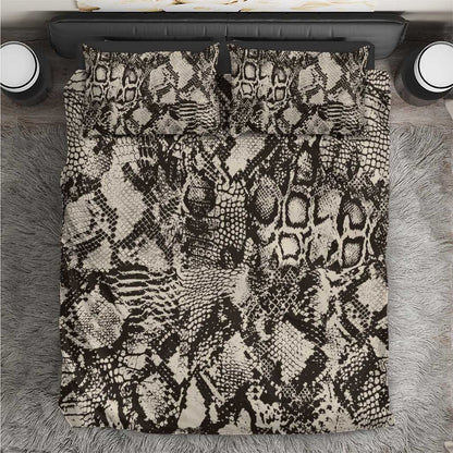 African Wild Animal Skins Bedding Set Snake and Crocodile Mix Skin - African Pride