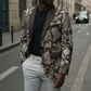 African Wild Animal Skins Blazer Snake and Crocodile Mix Skin