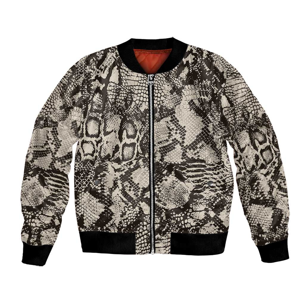 African Wild Animal Skins Bomber Jacket Snake and Crocodile Mix Skin - African Pride