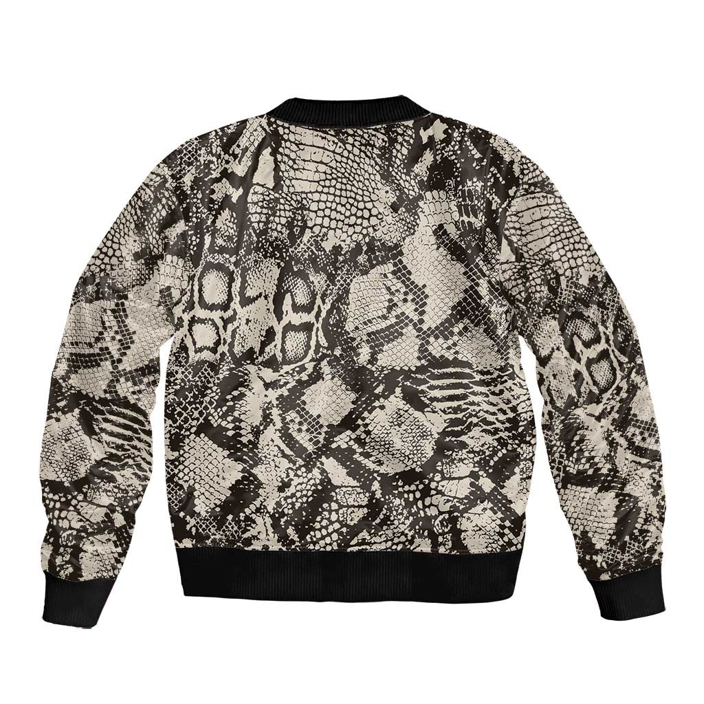 African Wild Animal Skins Bomber Jacket Snake and Crocodile Mix Skin - African Pride