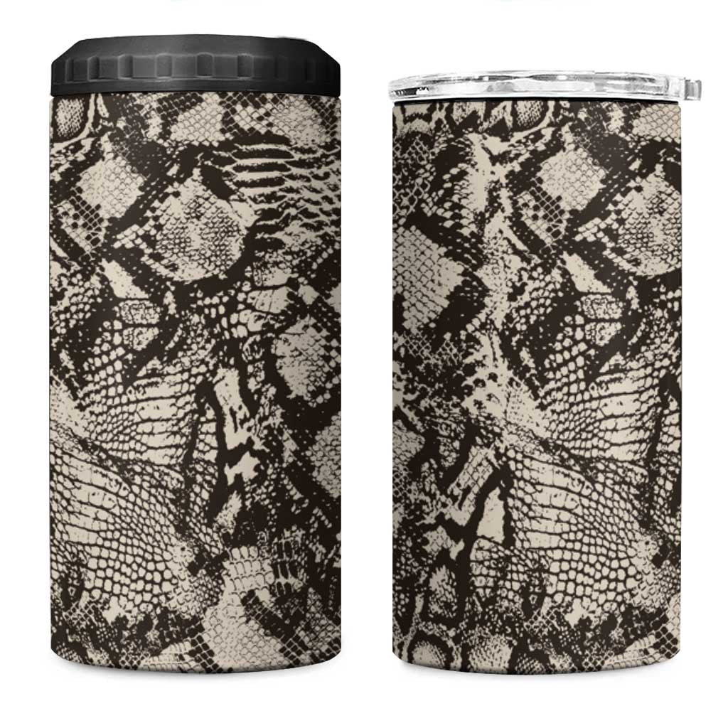 African Wild Animal Skins 4 in 1 Can Cooler Tumbler Snake and Crocodile Mix Skin - African Pride