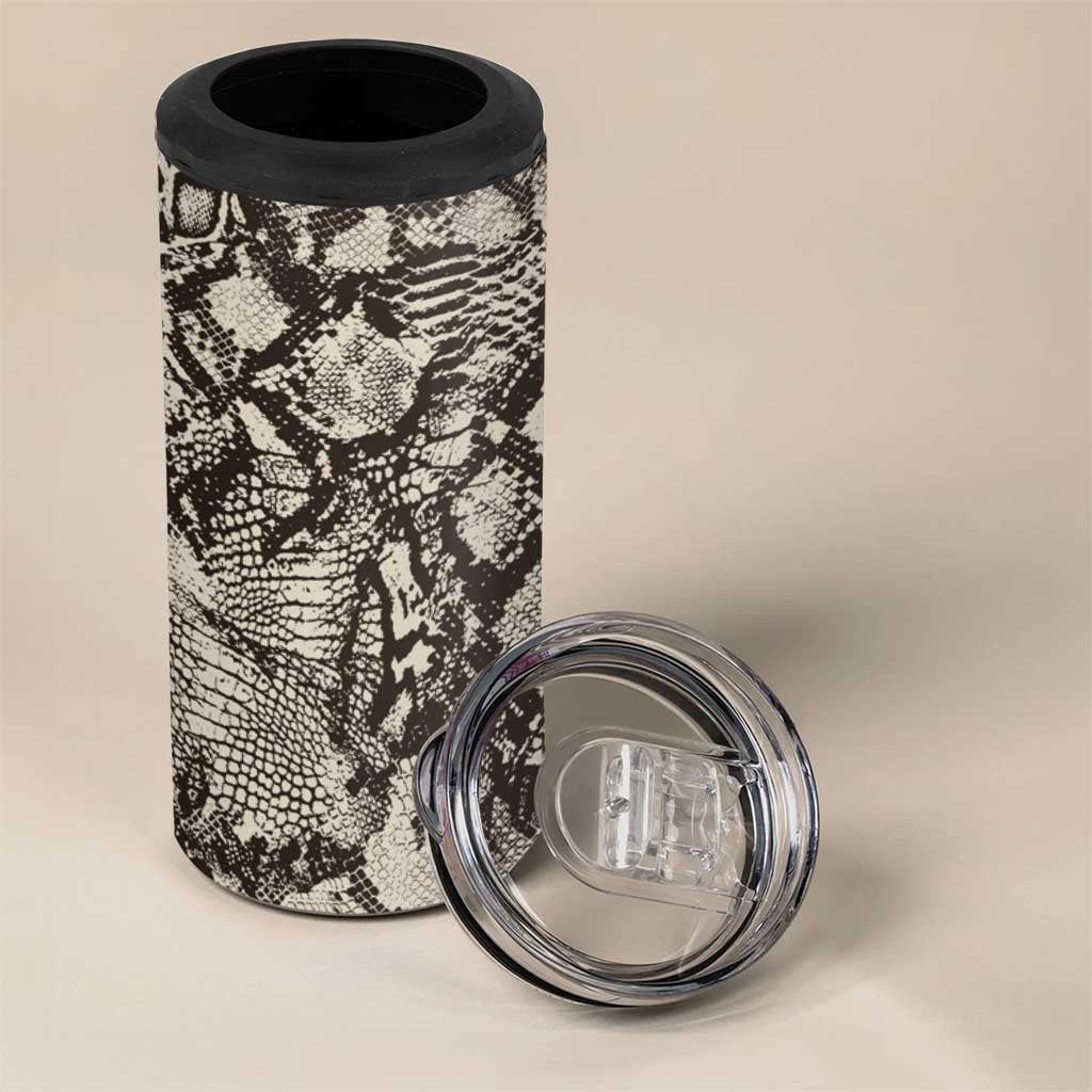 African Wild Animal Skins 4 in 1 Can Cooler Tumbler Snake and Crocodile Mix Skin - African Pride
