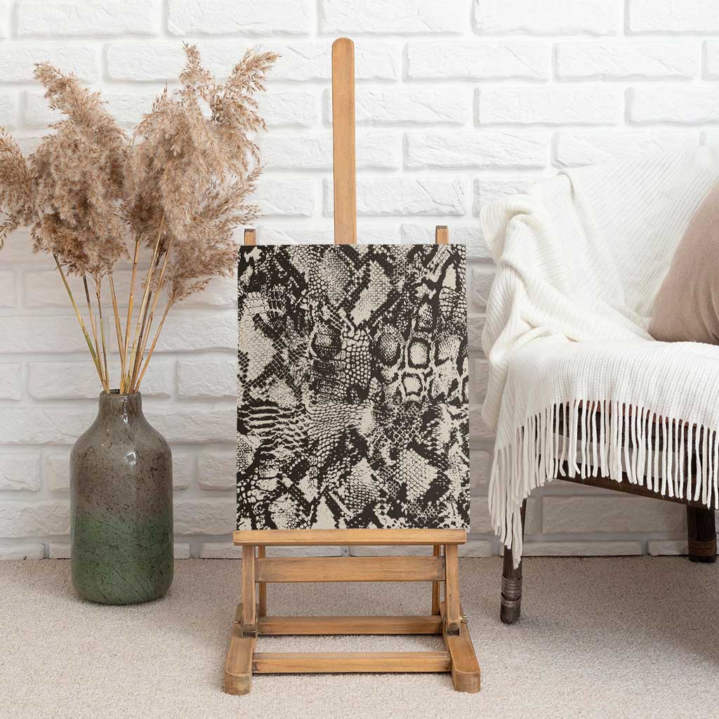 African Wild Animal Skins Canvas Wall Art Snake and Crocodile Mix Skin - African Pride