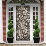 African Wild Animal Skins Door Cover Snake and Crocodile Mix Skin
