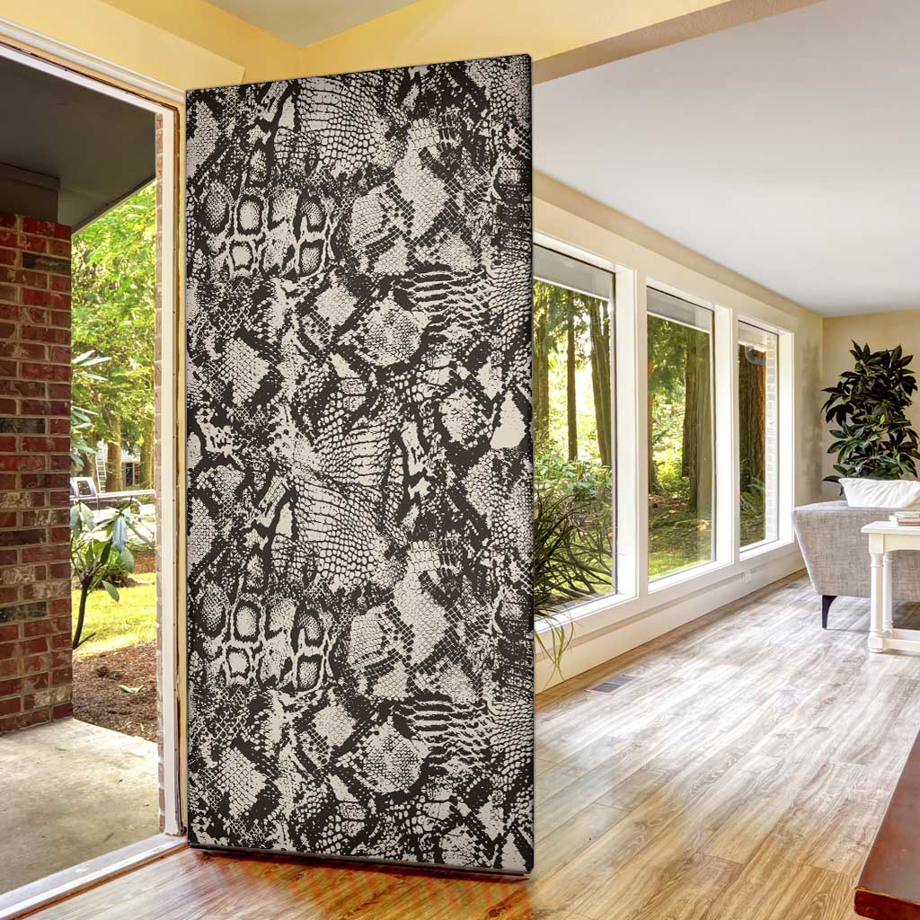 African Wild Animal Skins Door Cover Snake and Crocodile Mix Skin