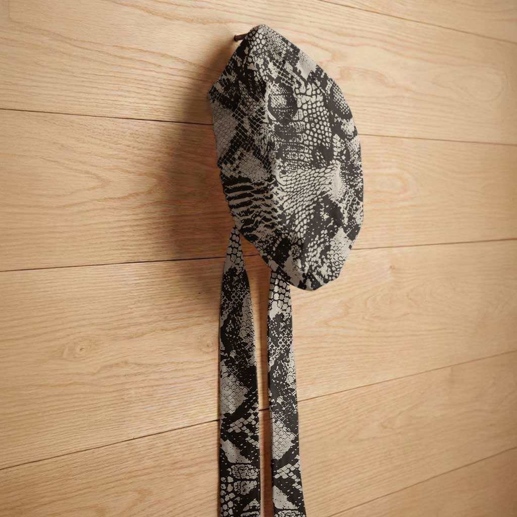 African Wild Animal Skins Easy Headwrap Snake and Crocodile Mix Skin