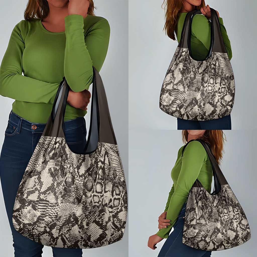 African Wild Animal Skins Grocery Bag Snake and Crocodile Mix Skin - African Pride