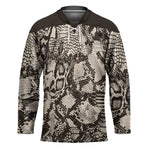 African Wild Animal Skins Hockey Jersey Snake and Crocodile Mix Skin