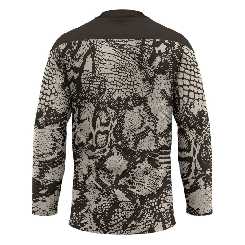 African Wild Animal Skins Hockey Jersey Snake and Crocodile Mix Skin