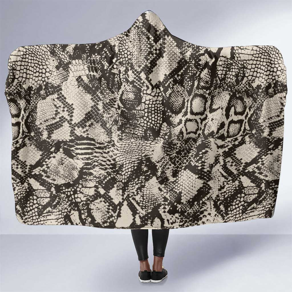African Wild Animal Skins Hooded Blanket Snake and Crocodile Mix Skin - African Pride