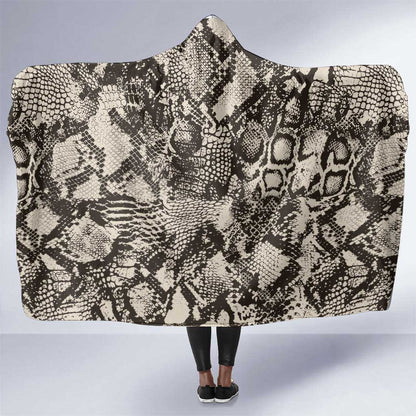 African Wild Animal Skins Hooded Blanket Snake and Crocodile Mix Skin - African Pride