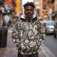 African Wild Animal Skins Hoodie Snake and Crocodile Mix Skin - African Pride
