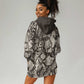African Wild Animal Skins Hoodie Dress Snake and Crocodile Mix Skin - African Pride