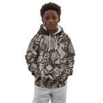 African Wild Animal Skins Kid Hoodie Snake and Crocodile Mix Skin - African Pride