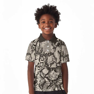 African Wild Animal Skins Kid Polo Shirt Snake and Crocodile Mix Skin - African Pride