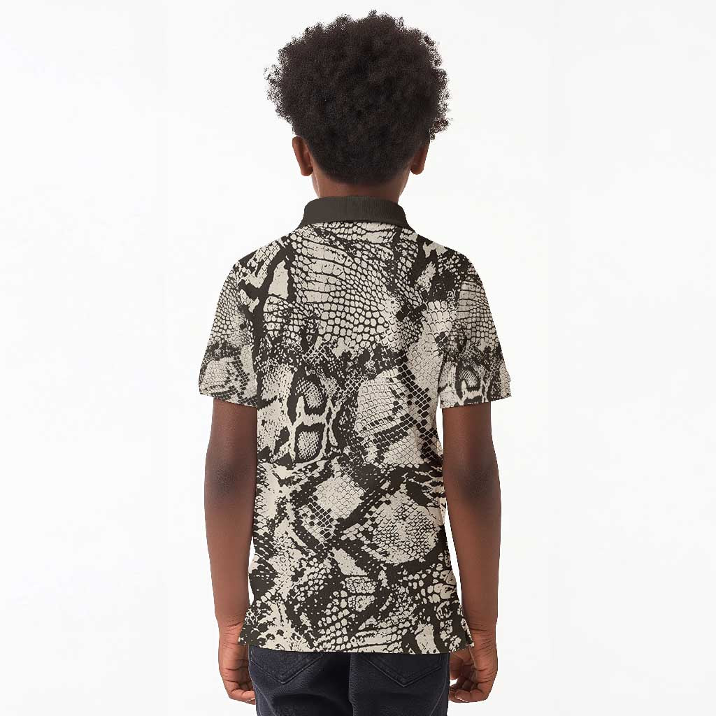 African Wild Animal Skins Kid Polo Shirt Snake and Crocodile Mix Skin - African Pride