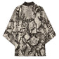 African Wild Animal Skins Kimono Snake and Crocodile Mix Skin