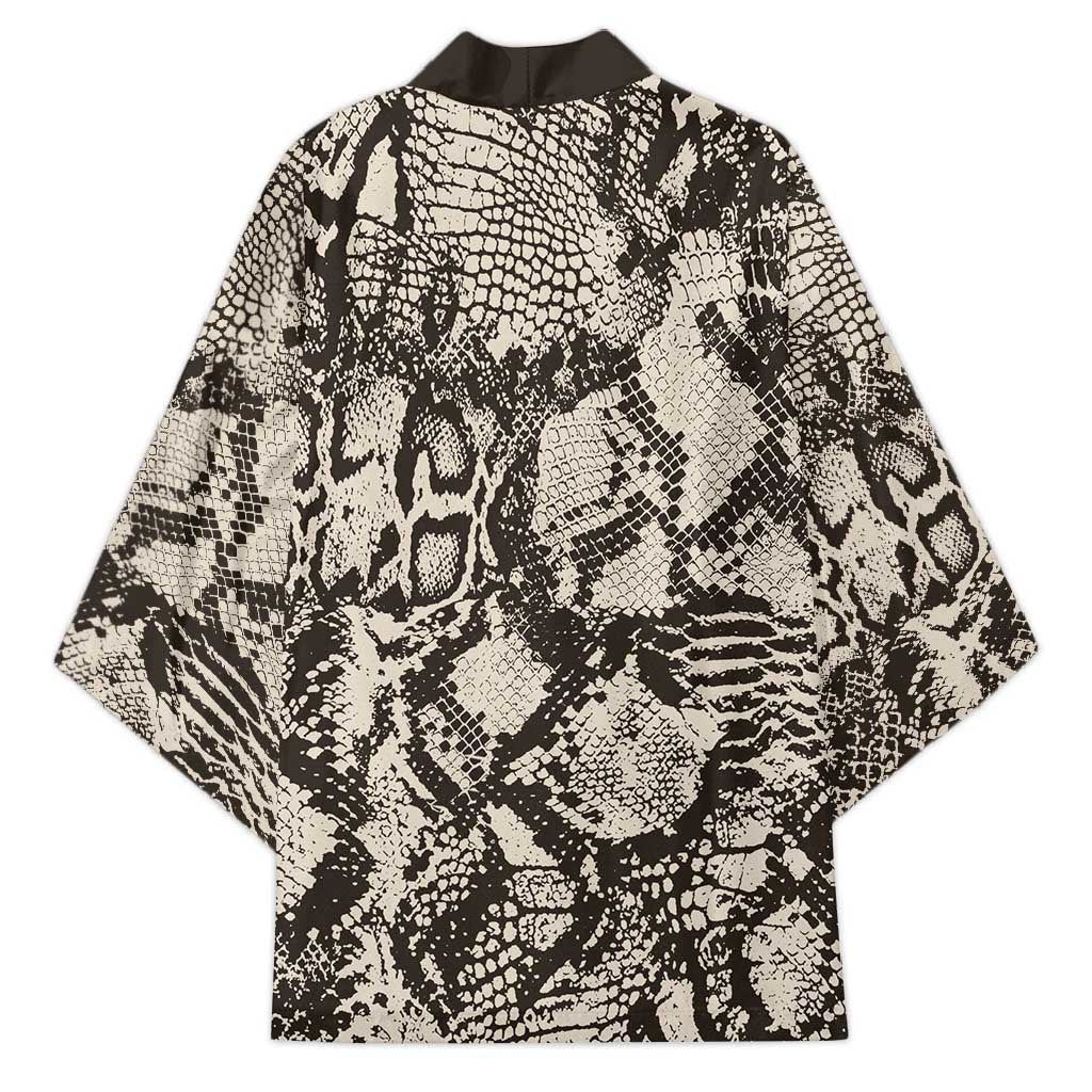 African Wild Animal Skins Kimono Snake and Crocodile Mix Skin