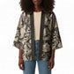 African Wild Animal Skins Kimono Snake and Crocodile Mix Skin
