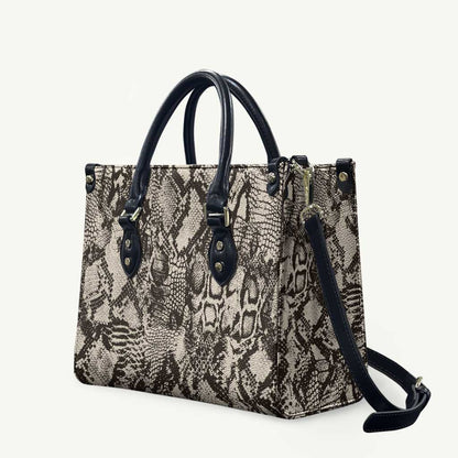 African Wild Animal Skins Leather Bag Snake and Crocodile Mix Skin