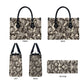African Wild Animal Skins Leather Bag Snake and Crocodile Mix Skin