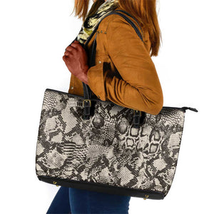 African Wild Animal Skins Leather Tote Bag Snake and Crocodile Mix Skin - African Pride